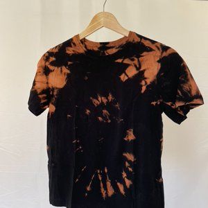 UPCYCLED Acid Wash Black and Copper Tee